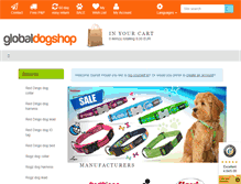 Tablet Screenshot of globaldogshop.com